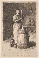 Free download Woman Churning Butter free photo or picture to be edited with GIMP online image editor