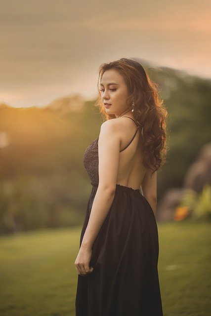 Free download woman dress sunset portrait free picture to be edited with GIMP free online image editor