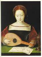 Free download woman playing a lute free photo or picture to be edited with GIMP online image editor