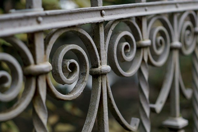 Free graphic wrought iron fence railing old gate to be edited by GIMP free image editor by OffiDocs