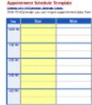 Descarga gratuita de la plantilla de programación de citas Plantilla de Microsoft Word, Excel o Powerpoint gratuita para editar con LibreOffice en línea u OpenOffice Desktop en línea
