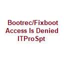 Bootrec/Fixboot Access Is Denied Écran ITProSpt pour l'extension Chrome web store dans OffiDocs Chromium