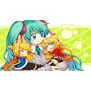 Miku And Friends 02 1366x768-Bildschirm für die Erweiterung des Chrome-Webshops in OffiDocs Chromium