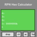 หน้าจอ RPN Hex Calculator สำหรับส่วนขยาย Chrome เว็บสโตร์ใน OffiDocs Chromium