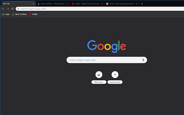 Un autre thème Firefox Dark de la boutique en ligne Chrome à exécuter avec OffiDocs Chromium en ligne