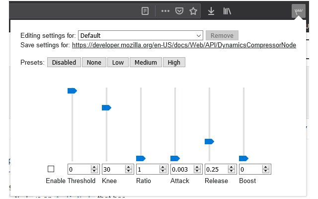 سيتم تشغيل ضاغط الصوت من متجر Chrome الإلكتروني مع OffiDocs Chromium عبر الإنترنت