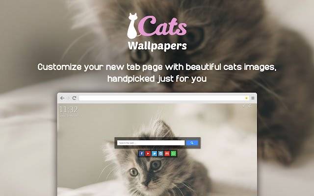 Cats Wallpapers از فروشگاه وب Chrome با OffiDocs Chromium به صورت آنلاین اجرا می شود