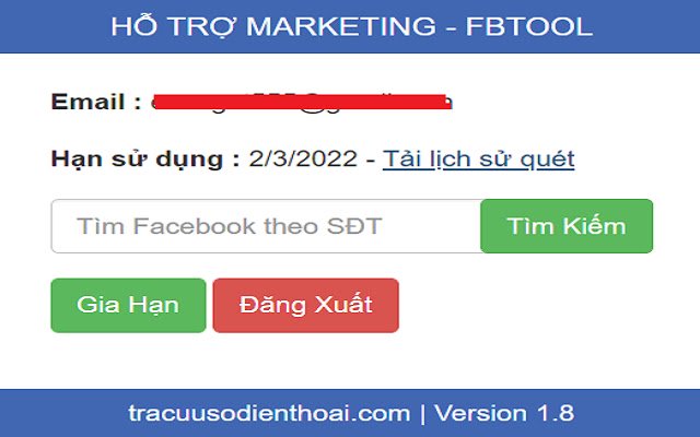 HỖ TRỢ MARKETING FBTOOL aus dem Chrome Web Store zur Ausführung mit OffiDocs Chromium online