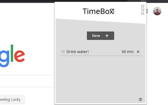 Chrome ウェブストアの TimeBox を OffiDocs Chromium オンラインで実行する