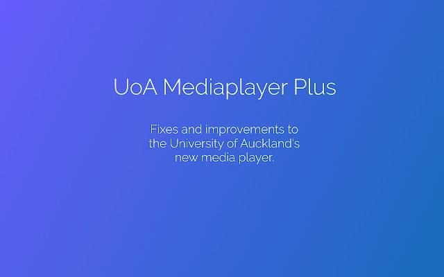 UoA MediaplayerPlus ຈາກ Chrome web store ທີ່ຈະດໍາເນີນການກັບ OffiDocs Chromium ອອນໄລນ໌