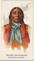 Free picture Young Whirlwind, Southern Cheyenne, from the American Indian Chiefs series (N2) for Allen & Ginter Cigarettes Brands to be edited by GIMP online free image editor by OffiDocs