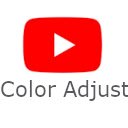 Schermata di regolazione del colore di YouTube per l'estensione Negozio web Chrome in OffiDocs Chromium