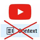 YouTube No Context  screen for extension Chrome web store in OffiDocs Chromium