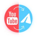 YouTube → Telegram  screen for extension Chrome web store in OffiDocs Chromium