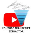 Youtube Transcript Extractor  screen for extension Chrome web store in OffiDocs Chromium