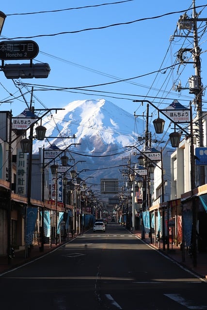 Free download yamanashi city fuji japan mountain free picture to be edited with GIMP free online image editor