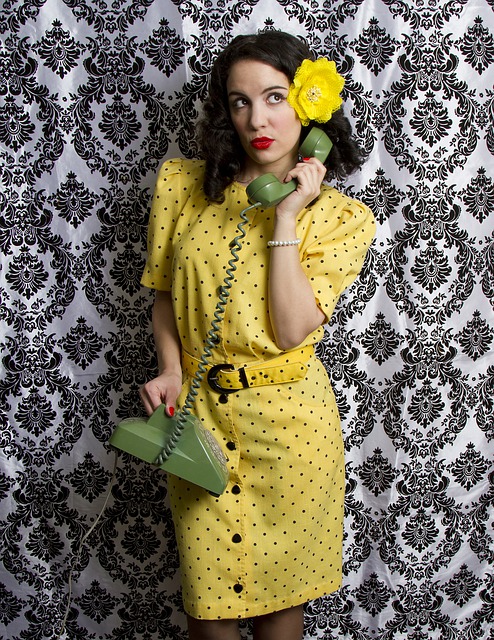 Free download yellow dress retro pinup vintage free picture to be edited with GIMP free online image editor