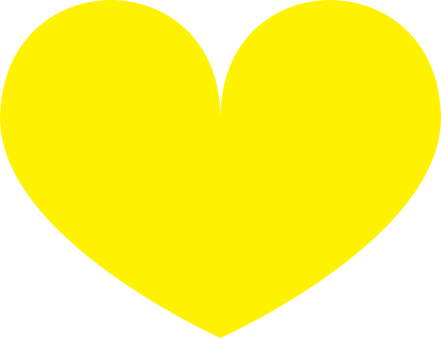 Descarga gratuita Corazón Amarillo Amor - Gráficos vectoriales gratis en Pixabay ilustración gratuita para editar con GIMP editor de imágenes en línea gratuito