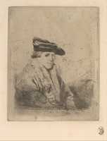 Free download Young Man, Seated, in a Velvet Beret, after Rembrandt free photo or picture to be edited with GIMP online image editor