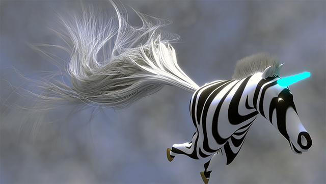 Free download Zebra Unicorn Blender 3D -  free illustration to be edited with GIMP free online image editor