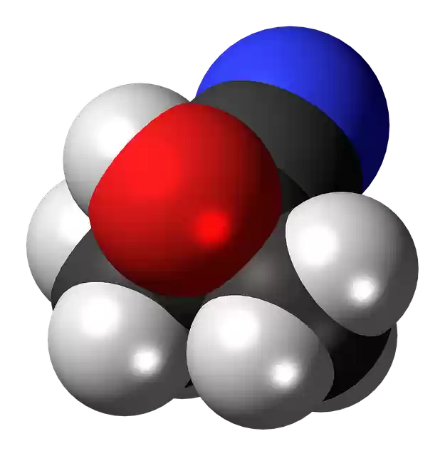 تنزيل مجاني لجزيء Acetone-Cyanohydrine Molecule - رسم توضيحي مجاني ليتم تحريره باستخدام محرر صور مجاني على الإنترنت من GIMP