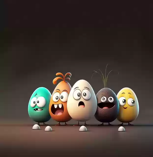 Free download ai generated easter eggs cartoon 3d free picture to be edited with GIMP free online image editor