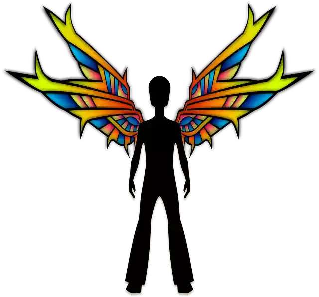 Free download Angel Colorful Male - Free vector graphic on Pixabay free illustration to be edited with GIMP free online image editor