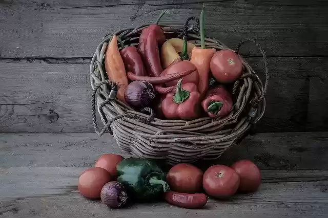 Free download Basket Vegetables Tomatoes -  free photo or picture to be edited with GIMP online image editor