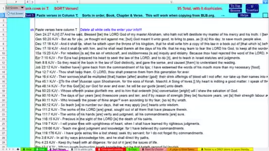 Bible Verses Sorted In Biblical Order With Notes