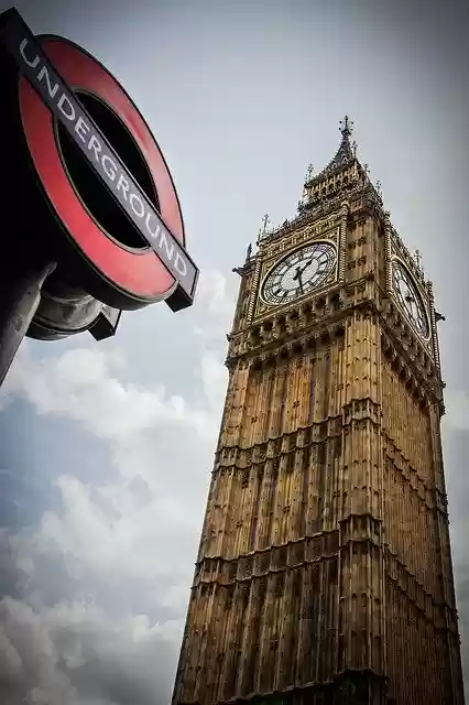 Free download Big Ben London Metro Sign In -  free photo or picture to be edited with GIMP online image editor