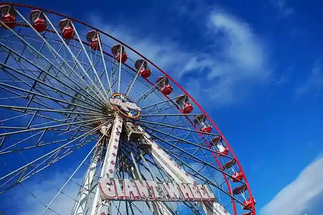 Free download Big Wheel Giant Ferris Blue -  free photo or picture to be edited with GIMP online image editor