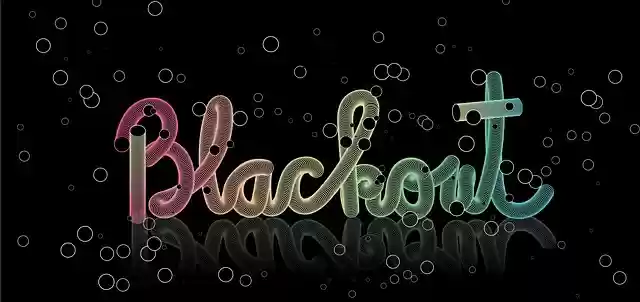 Free download blackout typography design free picture to be edited with GIMP free online image editor