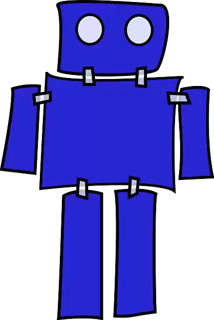 Free download Blue Robot Machine - Free vector graphic on Pixabay free illustration to be edited with GIMP free online image editor