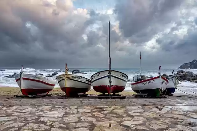 Free download boats beach coast mediterranean free picture to be edited with GIMP free online image editor