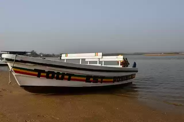 Free download Boat Senegal Pirogue -  free photo or picture to be edited with GIMP online image editor