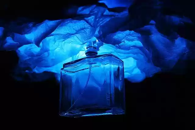 Free download Bottle Perfume Blue -  free photo or picture to be edited with GIMP online image editor