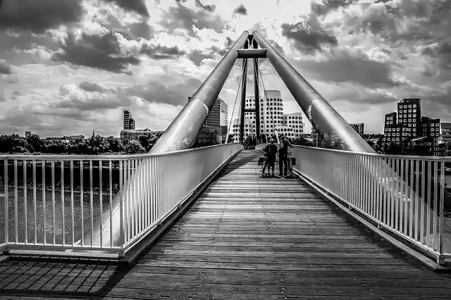 Free download Bridge Germany Düsseldorf Photo -  free photo or picture to be edited with GIMP online image editor