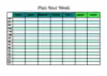 Free download Business Plan of a Week Microsoft Word, Excel or Powerpoint template free to be edited with LibreOffice online or OpenOffice Desktop online