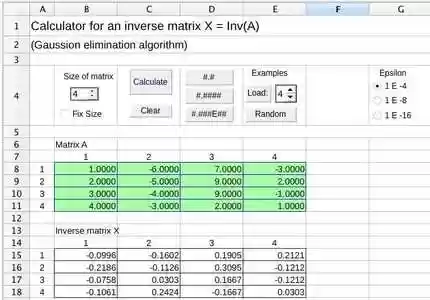 Ters matris DOC, XLS veya PPT şablonu için ücretsiz indir Hesap Makinesi, çevrimiçi LibreOffice veya çevrimiçi OpenOffice Masaüstü ile düzenlenebilir