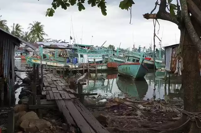 Free download Cambodia Fishing Boats -  free photo or picture to be edited with GIMP online image editor