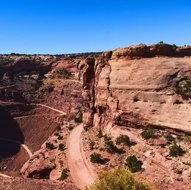 Free download Canyonlands Shafer Trail Road -  free photo or picture to be edited with GIMP online image editor