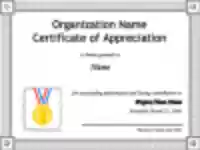 Free download Certificate of Appreciation Template 1 DOC, XLS or PPT template free to be edited with LibreOffice online or OpenOffice Desktop online