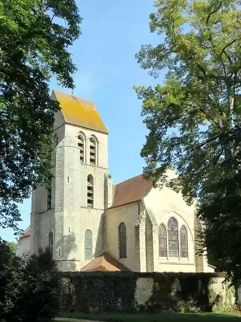 Free download Chamarande Church Bell Tower -  free photo or picture to be edited with GIMP online image editor