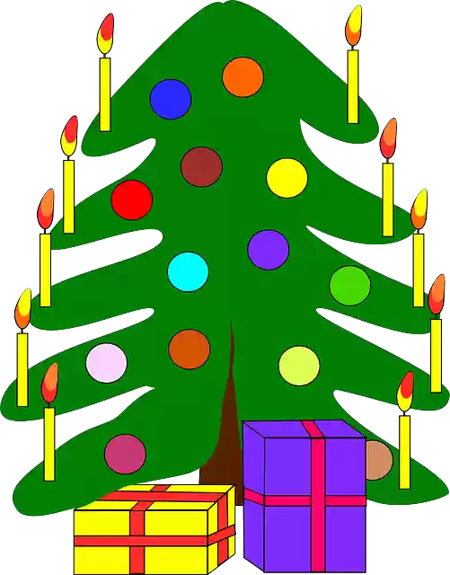 Free download Christmas Tree Decorated - Free vector graphic on Pixabay free illustration to be edited with GIMP free online image editor