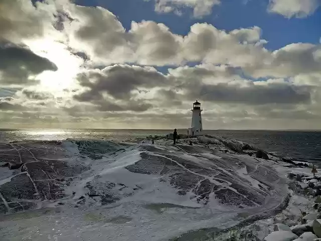 Muat turun percuma Clouds Lighthouse Sea - foto atau gambar percuma untuk diedit dengan editor imej dalam talian GIMP