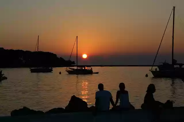 Hırvatistan Sunset Sea'yi ücretsiz indirin - GIMP çevrimiçi resim düzenleyici ile düzenlenecek ücretsiz fotoğraf veya resim