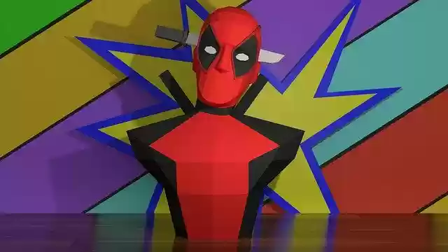 Free download Deadpool Papercraft Character -  free illustration to be edited with GIMP free online image editor