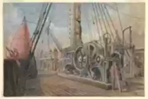 Free download Deck of the Great Eastern, the cable trough, etc., 1866 free photo or picture to be edited with GIMP online image editor