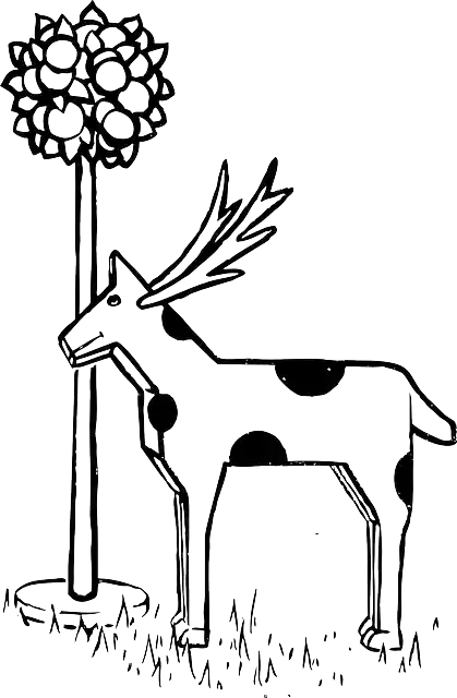 Free download Deer Animal Mammal Black And - Free vector graphic on Pixabay free illustration to be edited with GIMP free online image editor