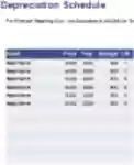 Free download Depreciation Schedule Template Microsoft Word, Excel or Powerpoint template free to be edited with LibreOffice online or OpenOffice Desktop online